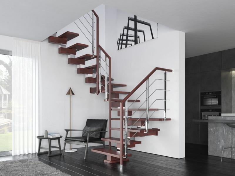Jak zaaranżować schody w kształcie litery L, U, C lub S? Galeria inspiracji
