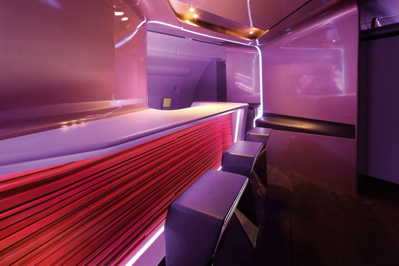 Projekt luksusowej kabiny samolotu linii Virgin Atlantic Airways na GIS Warszawa 2014