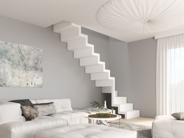 Schody bez balustrady