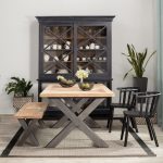 Dekoria.pl, stół Moscal, ława Moscal, krzesła Medlen Black