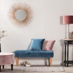 Dekoria.pl, podnóżek, ławka oraz poszewka Laura z kolekcji Velvet