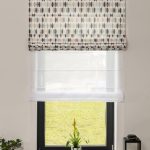 Dekoria.pl, roleta rzymska Duo, zasłony, bieżnik prostokątny, poszewka Kinga uszyte z tkanin z kolekcji Modern