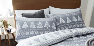 Dekoria.pl, komplet pościeli Nordic Trees Grey