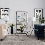 Dekoria.pl, regał Reveal, ława Flavio silver