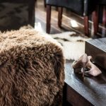 Pufa Cube Premium z naturalnej skóry owczej