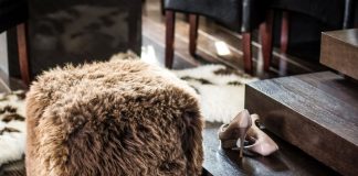 Pufa Cube Premium z naturalnej skóry owczej