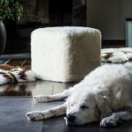 Pufa Cube Premium z naturalnej skóry owczej
