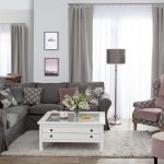 Dekoria.pl, obraz Foggy Hill, podnóżek okrągły z kolekcji Velvet, fotel Unique z kolekcji Velvet I Gardenia