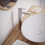 Seria TEKA MANACOR nawiązuje do popularnych na rynku form, w których elementy zaokrąglone w wylewce i mieszaczu łączą się harmonijnie z bardziej zdecydowanymi prostymi kształtami.