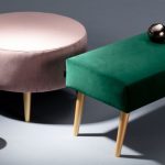 Dekoria.pl, ławka i podnóżek, kolekcja tkanin Velvet