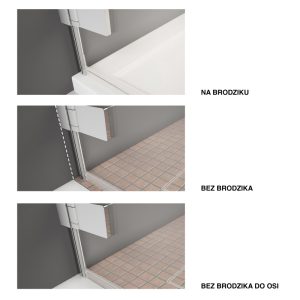 Radaway montaz kabiny 3 warianty