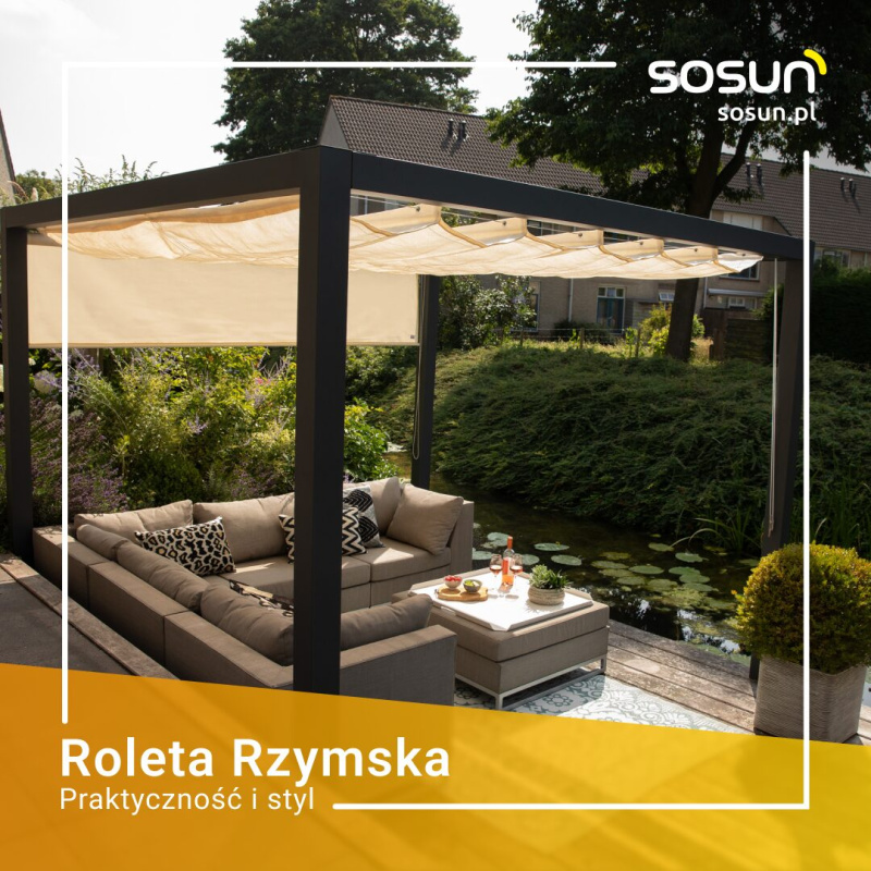 Roleta rzymska pozioma Coolfit