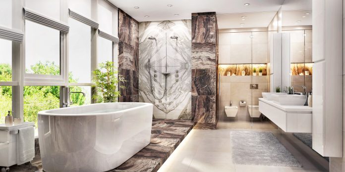 Modern big bathroom
